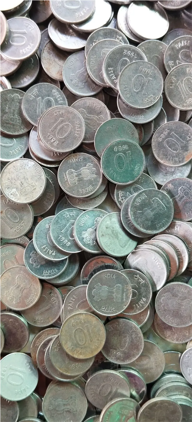 10 Paise Steel Coin ( 1988 - 1998 ) - 1000