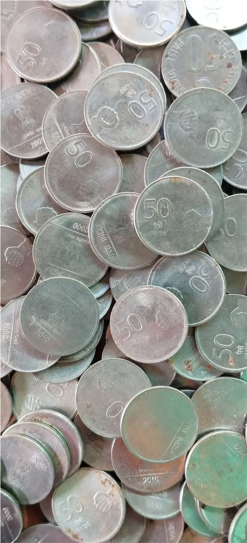 50 Paise Nritya Mudra  Coin ( 2008 - 2010 ) - 1