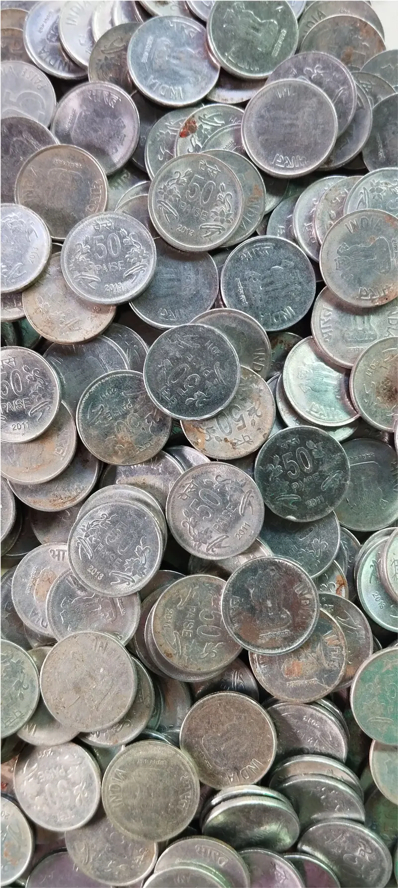 50 Paise Floral Pattern Coin  ( 2011 - 2013 ) - 1