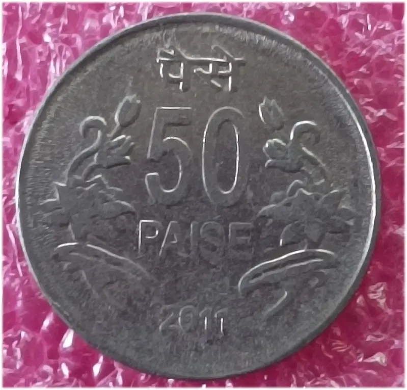 50 Paise Floral Pattern Coin  ( 2011 - 2013 ) - 10