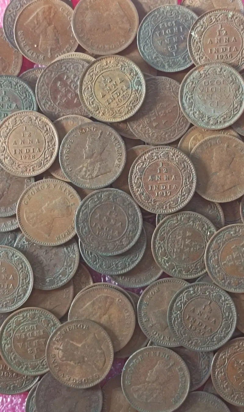 King Georage V -    1/12  Anna Coin  (1912 - 1936 ), British India - 1