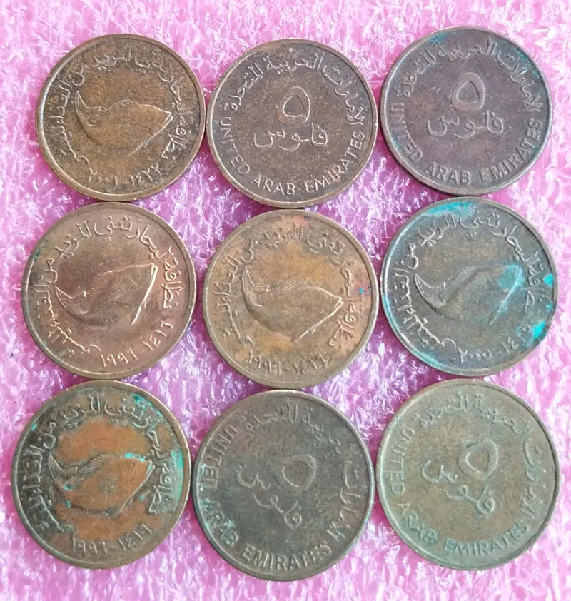UAE ( UNITED ARAB EMIRATES ) - 5 Fils ( FISH ) - 10