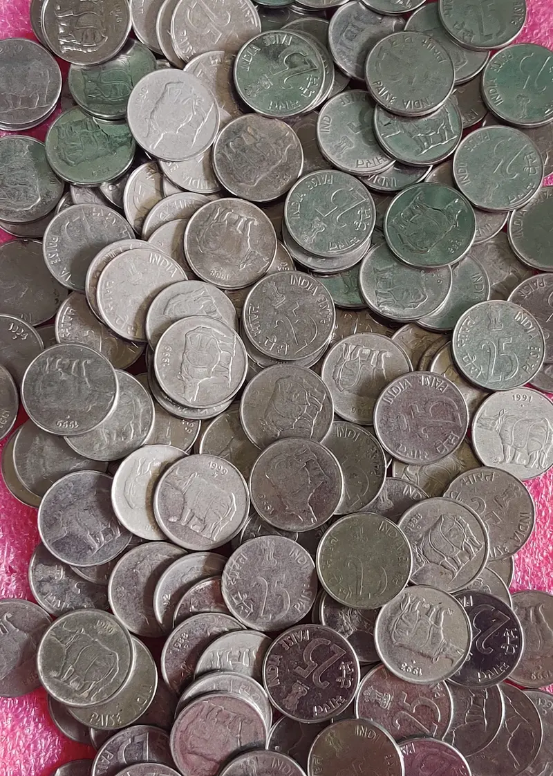 25 Paise Steel Coin UNC  ( 1988 - 2002 ), India - 1