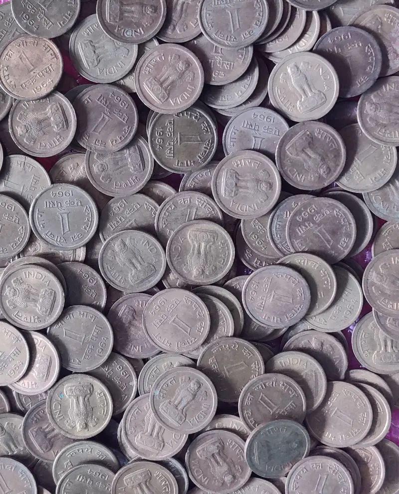 1 Naya Paisa Brass Coin UNC  ( 1962 - 1964 ), India - 100
