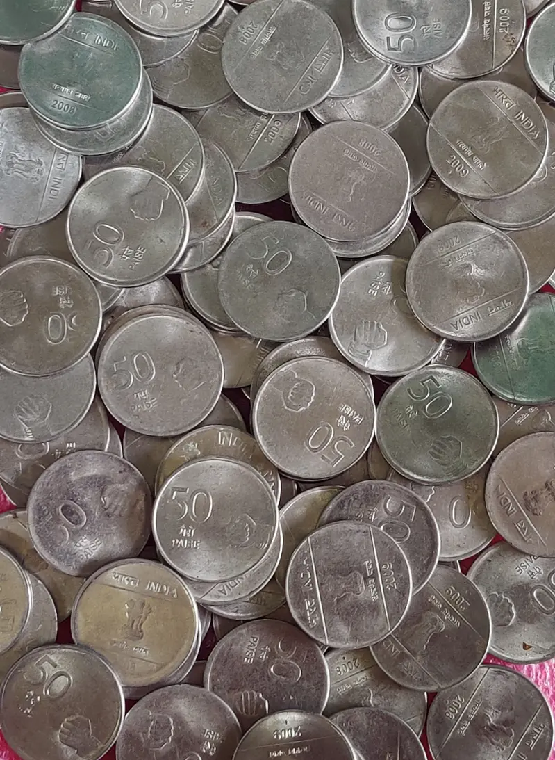 50 Paise Nritya Mudra Coin UNC  ( 2008 - 2010 ),India - 100