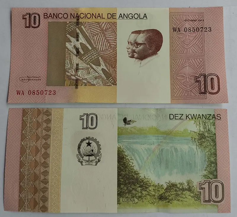 ANGOLA - 10 KWANZAS  -  POLIMER NOTE - UNC & MINT CONDITION - 1