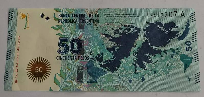 ARGENTINA - 50 PESOS - UNC & MINT CONDITION - 1