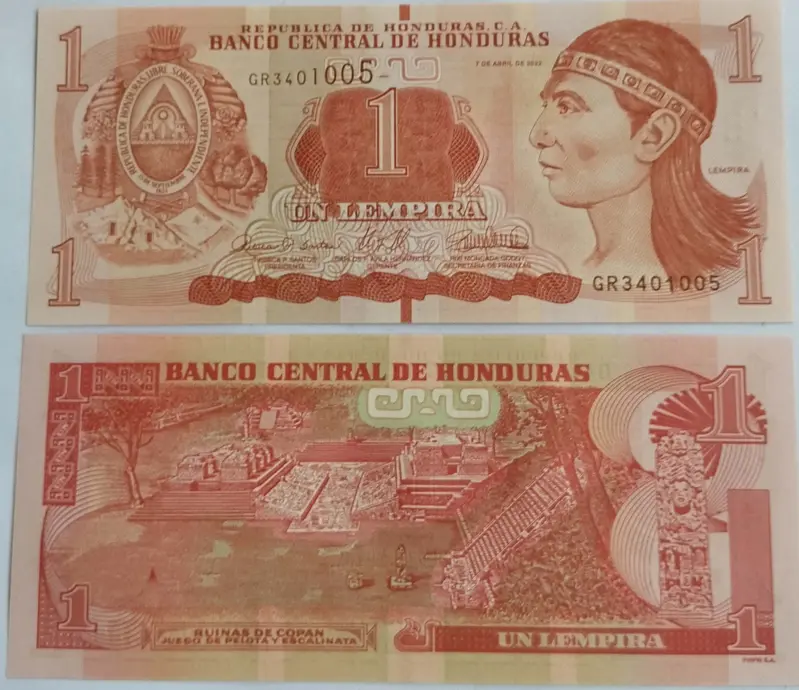 HONDURAS - 1 LEMPIRAS - UNC & MINT CONDITION - 1