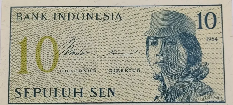 INDONESIA - 10 SEN  - UNC & MINT CONDITION ( 1964 )  - 1