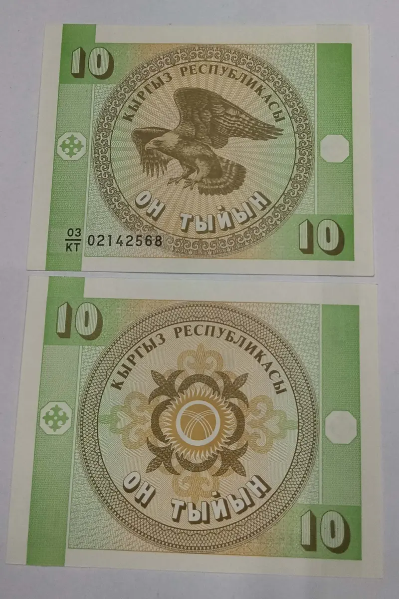 KYRGYZSTAN - 10 TYIYN - UNC & MINT CONDITION (1993) - 1
