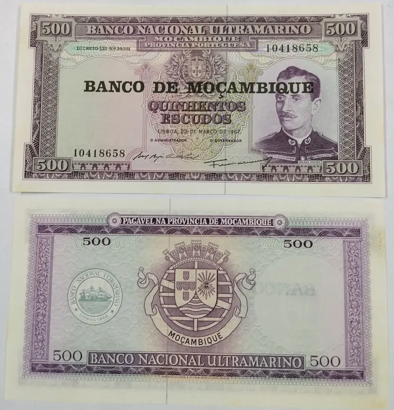 MOZAMBIQUE - 500 ESCUDOS - UNC & MINT CONDITION (1967) - 1
