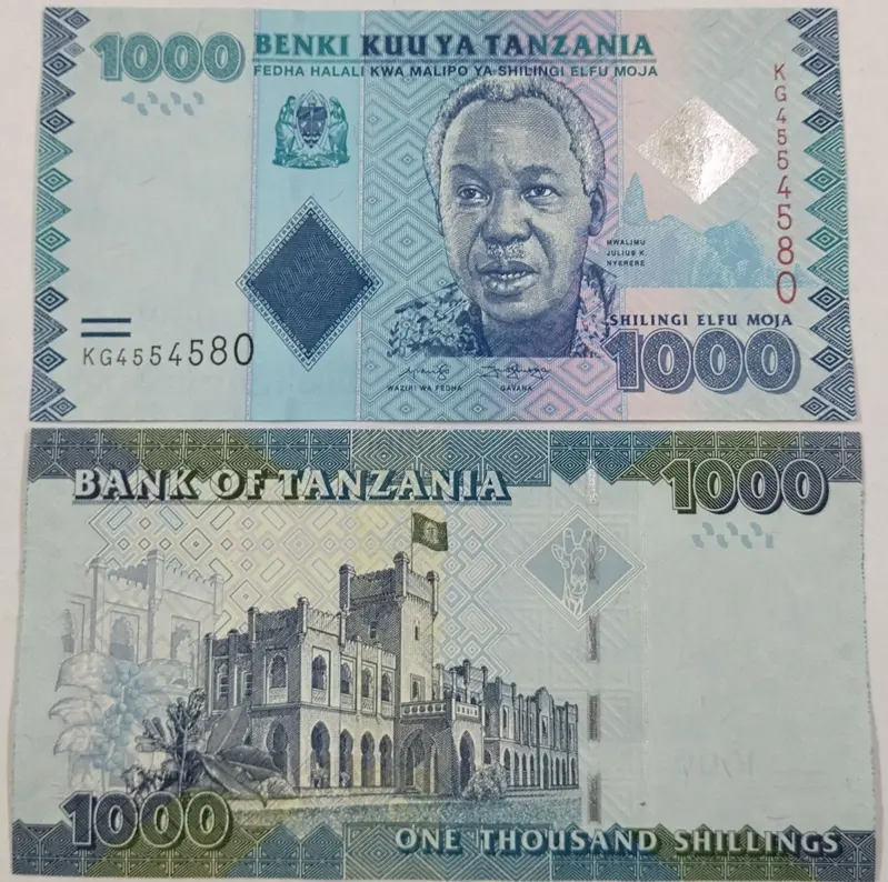 TANZANIA - 1000 SHILLINGS - UNC & MINT CONDITION (2010 & 2019) - 1