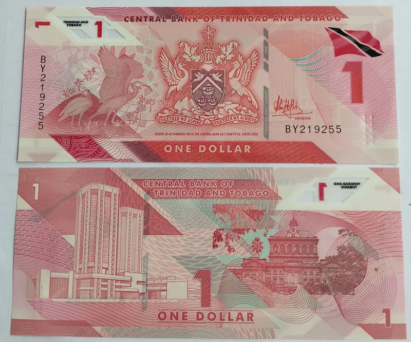 TRINIDAD AND TOBAGO - 1 DOLLAR - POLYMER NOTE - UNC & MINT CONDITION - 1