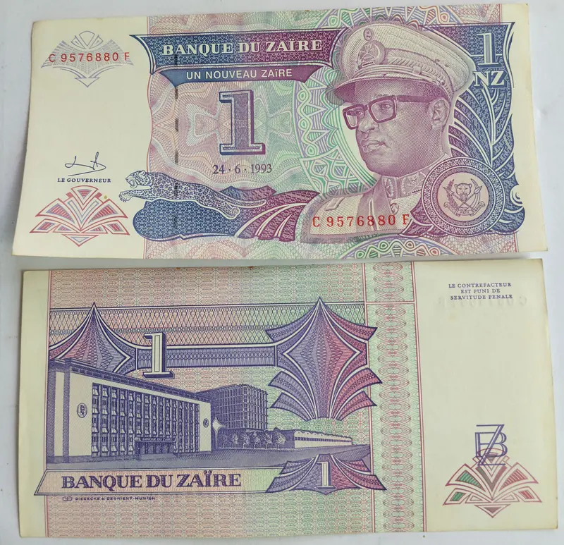 ZAIRE - 1 NOUVEAU - UNC & MINT CONDITION - 1