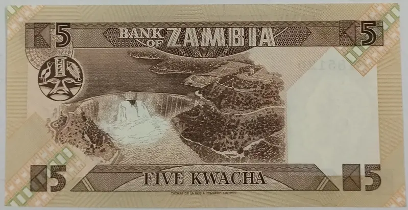 ZAMBIA - 5 KWACHA - UNC & MINT CONDITION  - 1