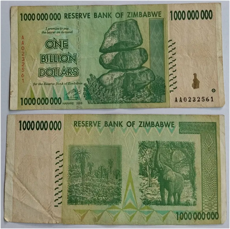 ZIMBABWE - 1 BILLION - USED CONDITION - 1