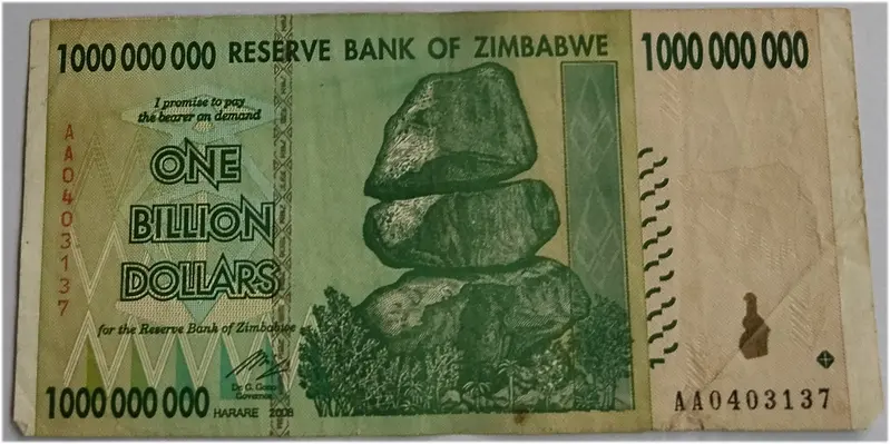 ZIMBABWE - 1 BILLION - USED CONDITION - 1