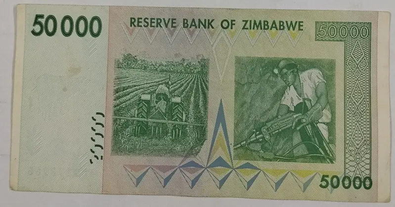 ZIMBABWE - 50,000 DOLLARS - VERY FINE CONDITION - 1