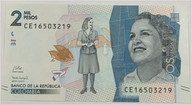 COLOMBIA - 2000 PESOS - UNC & MINT CONDITION - 1