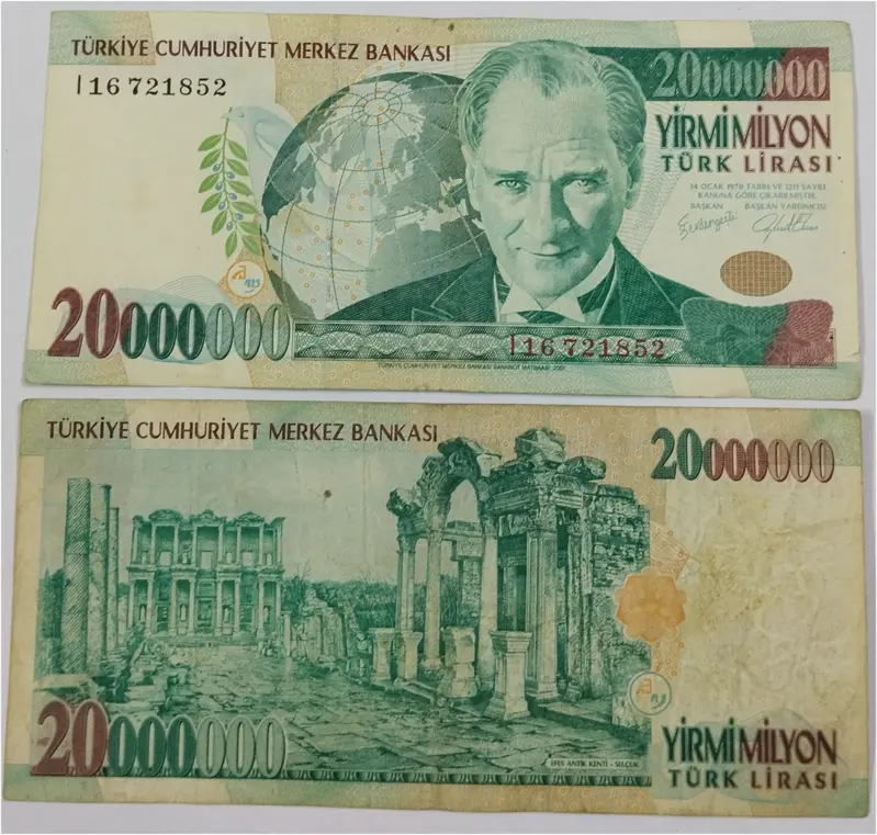 TURKEY - 20 MILLION TURKISH LIRA (2001 & 2006) - 1