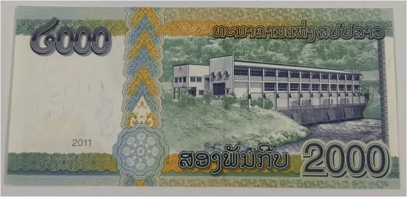 LAOS - 2000 LAO KIP - UNC & MINT CONDITION ( 2011 ) - 1