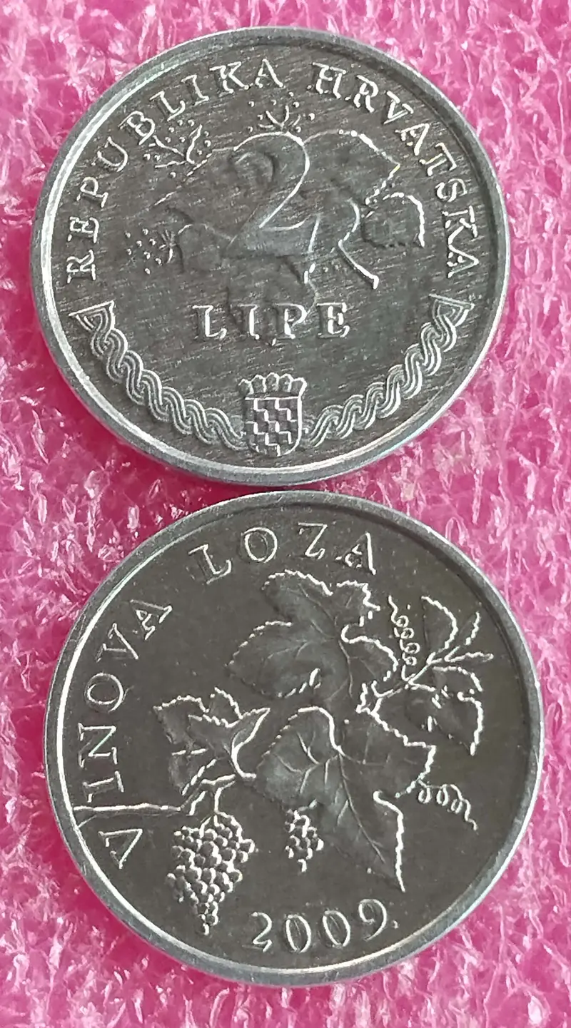 CROATIA - 2 LIPE COINS -  UNC MINT CONDITION (2009) - 1