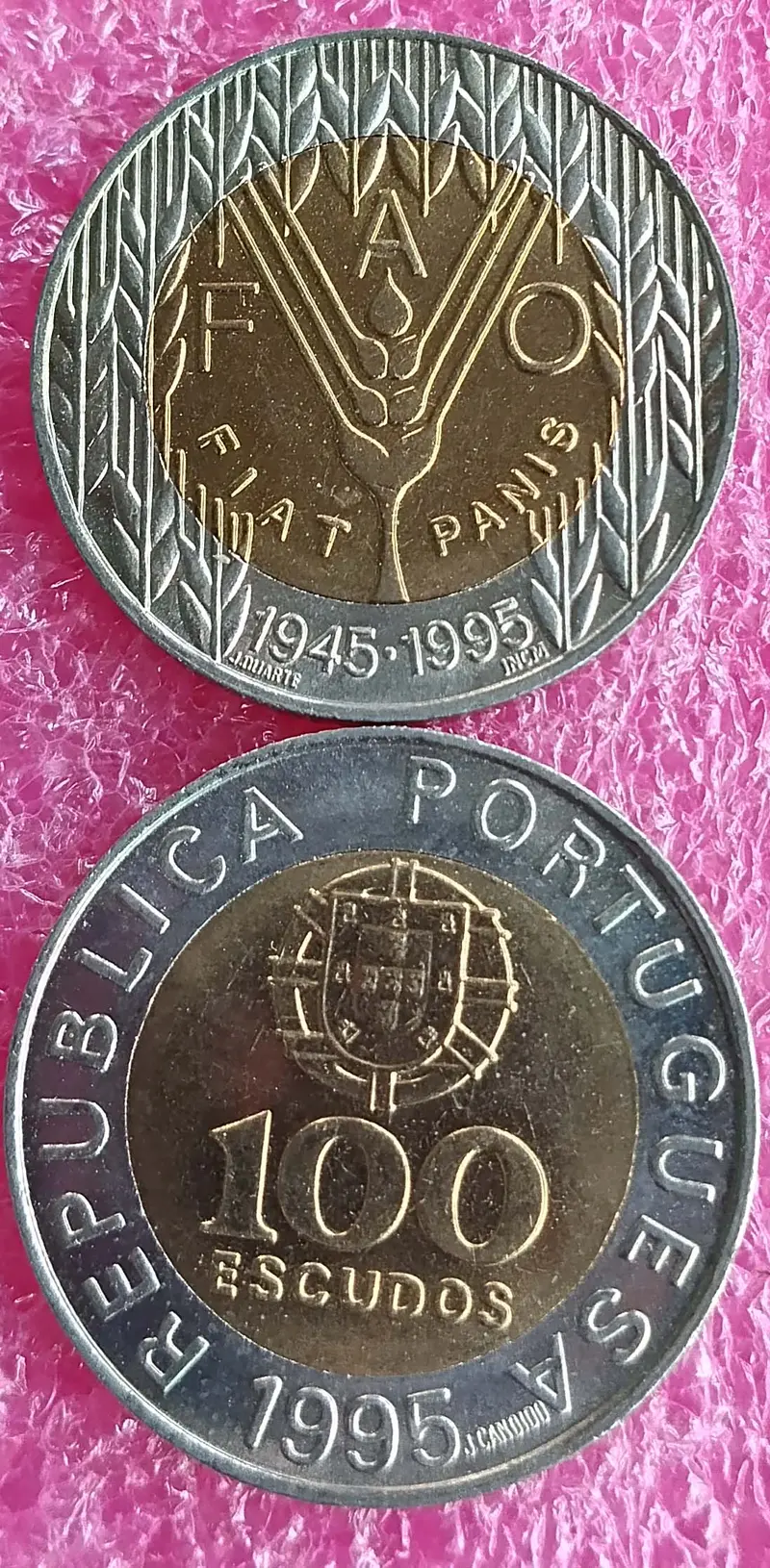 PORTUGAL - 100 ESCUDOS COMMEMORATIVE COIN - B UNC CONDITION (1995) - 1