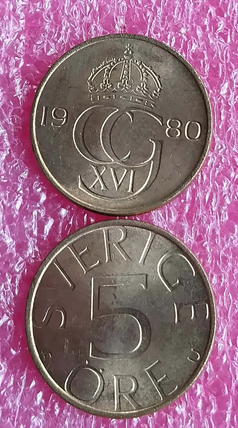 SWEDEN - 50 ORE COIN - B UNC CONDITION - 1