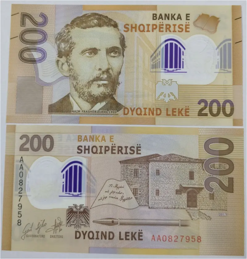 ALBANIA - 200 LEKE POLYMER NOTE - UNC & MINT CONDITION (2017) - 1