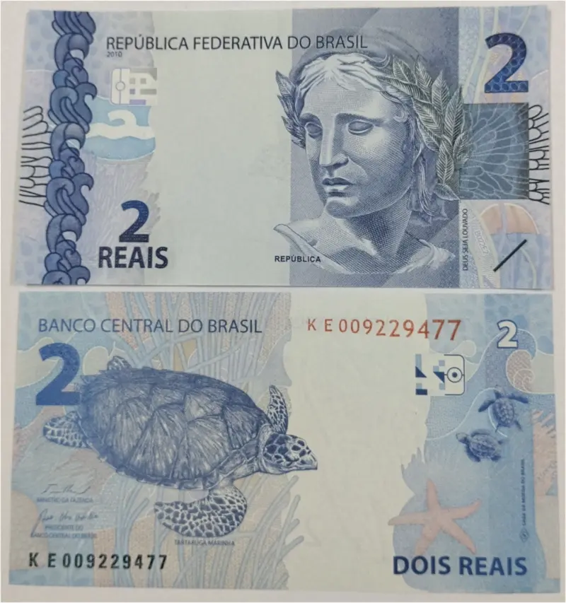 BRAZIL - 2 REAIS -  GEM UNC MINT CONDITION (2026) - 1