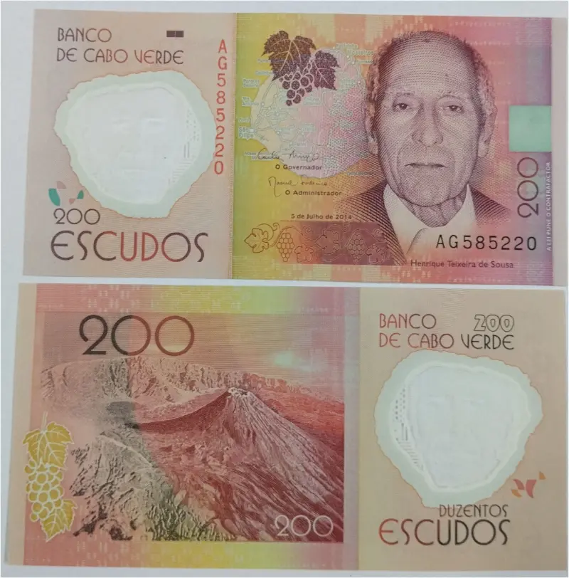 CAPE VERDE - 200 ESCUDOS POLYMER NOTE - GEM UNC MINT CONDITION (2014) - 1