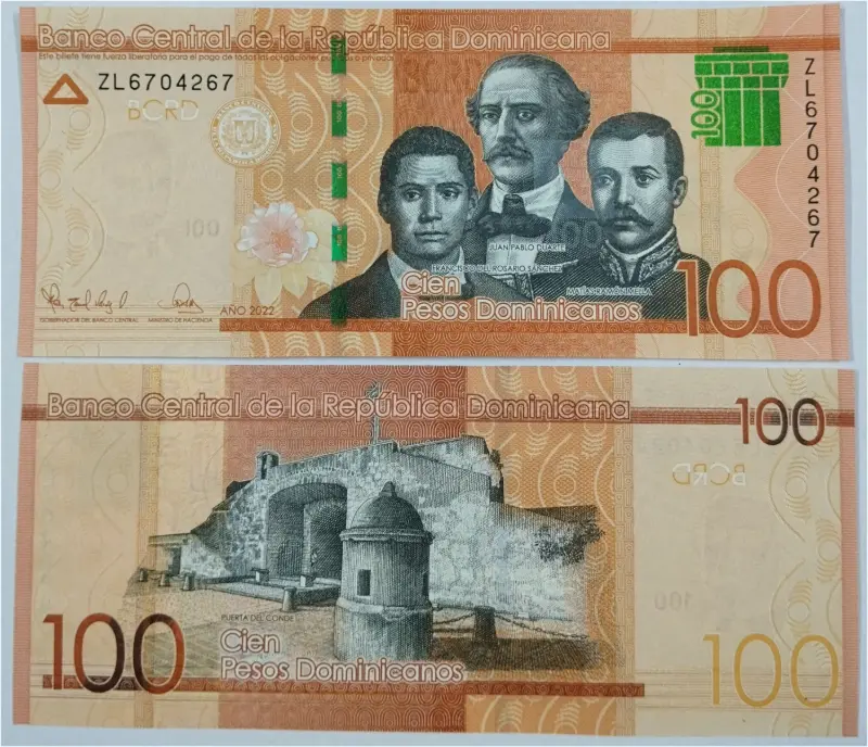 DOMINICA - 100 PESO - UNC MINT CONDITION (2021 & 2023) - 1