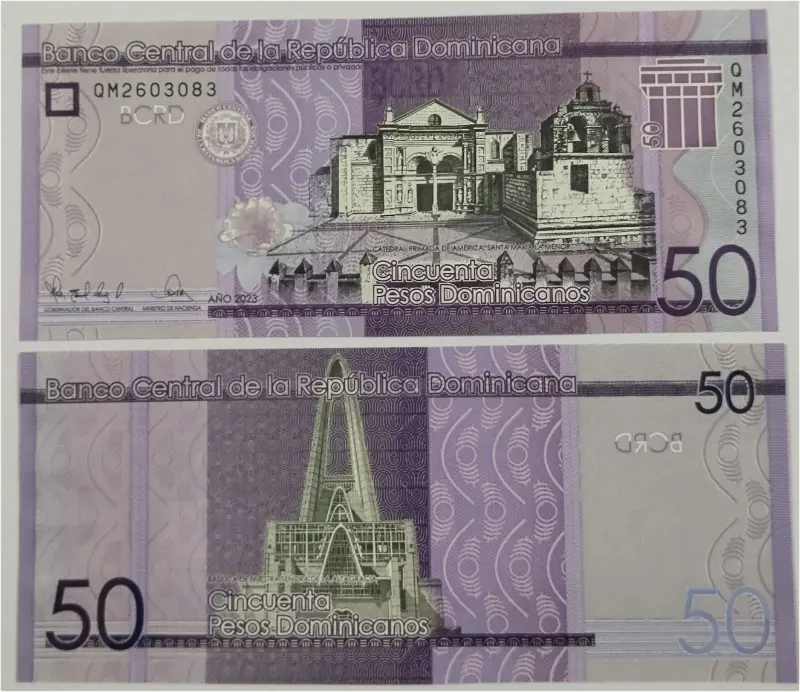DOMINICA - 50 PESO -  UNC MINT CONDITION - 1