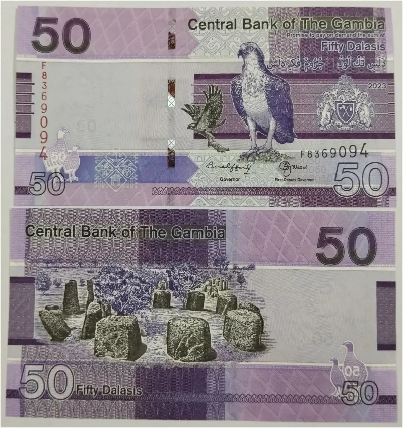 GAMBIA - 50 DALASIS -  GEM UNC MINT CONDITION (2023) - 1