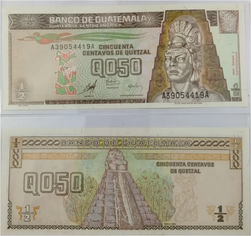 GUATEMALA - 50 CENTAVOS - UNC & MINT CONDITION (1983 & 1996) - 1