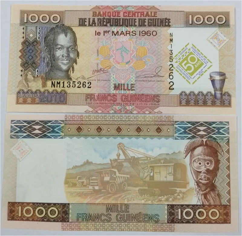GUINEA - 1000 FRANCS - UNC & MINT CONDITION (2010) - 1
