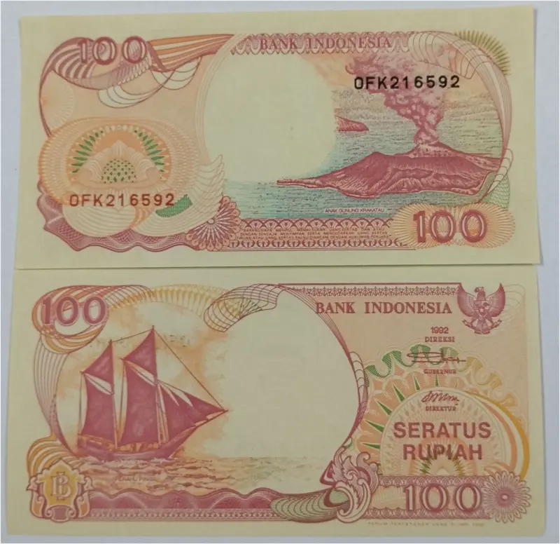 INDONESIA - 100 RUPIAH - UNC MINT CONDITION (1992) - 1
