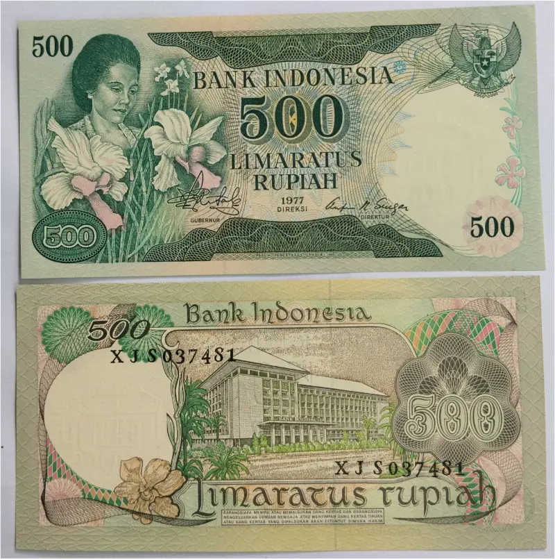 INDONESIA - 500 RUPIAH -  GEM UNC MINT CONDITION (1977) - 1