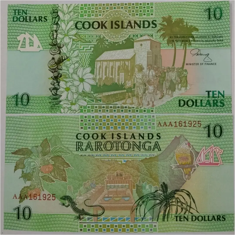 ISLAND - 10 DOLLAR - UNC GEM MINT CONDITION (1992) - 1