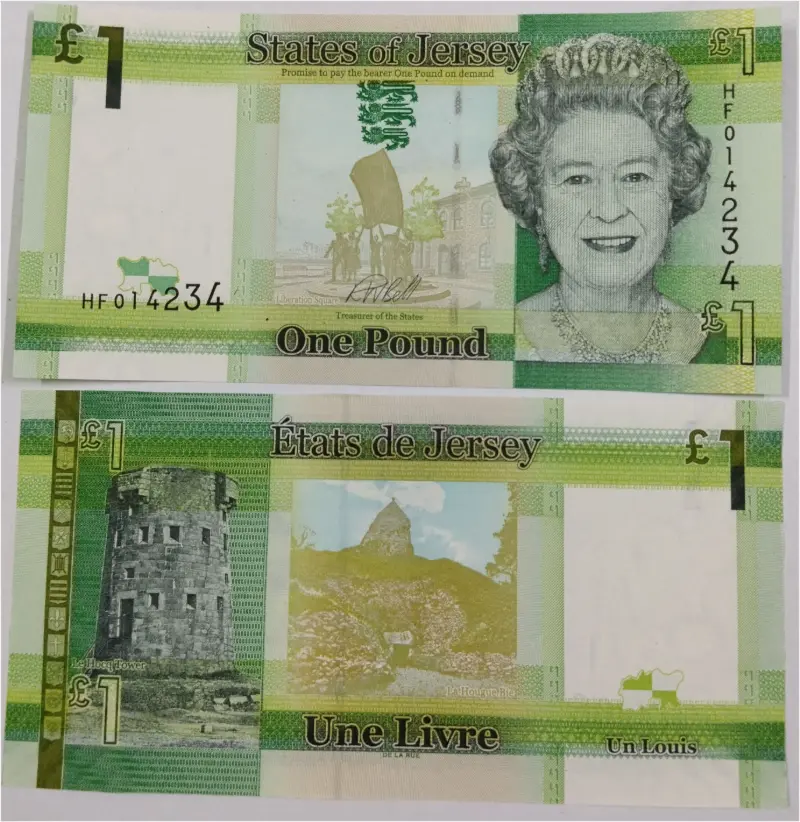 JERSEY - 1 POUND - UNC MINT CONDITION (2010 & 2018) - 1
