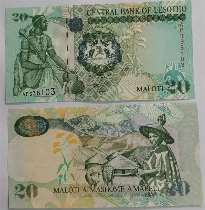LESOTHO - 20 MALOTI - UNC MINT CONDITION - 1
