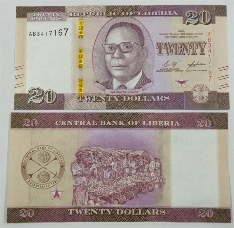 LIBERIA - 20 DOLLAR - GEM UNC MINT CONDITION (2022 & 2024) - 1