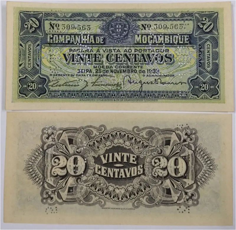 MOZAMBIQUE - 20 CENTAVOS -  UNC CONDITION (1993) - 1