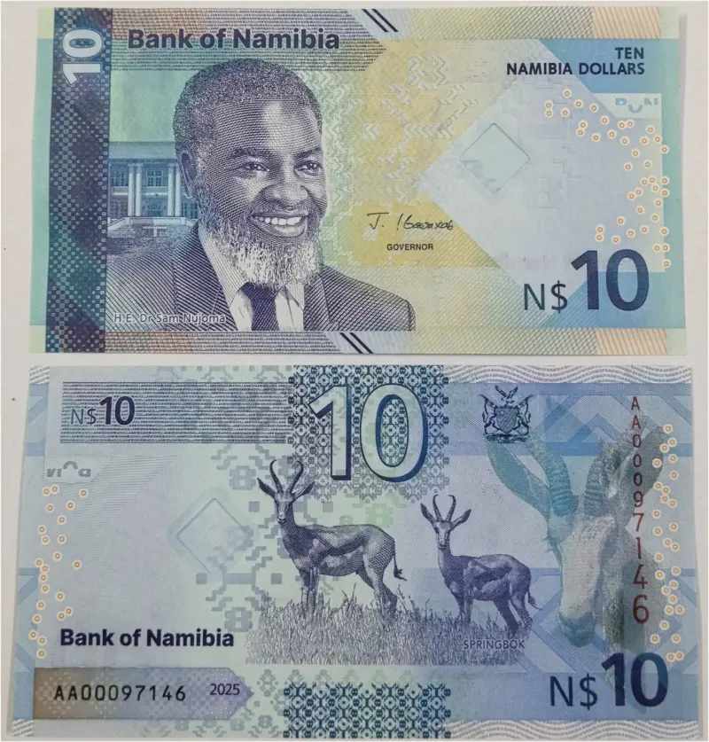NAMIBIA - 10 DOLLAR -  UNC MINT CONDITION (2025) - 1