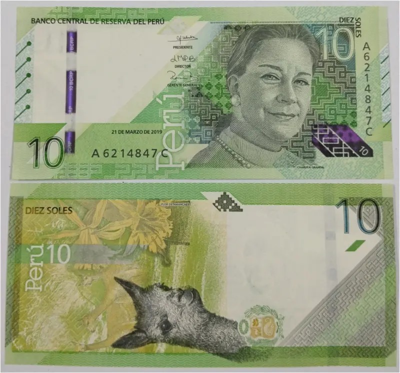 PERU - 10 SOLES - UNC MINT CONDITION (2019) - 1