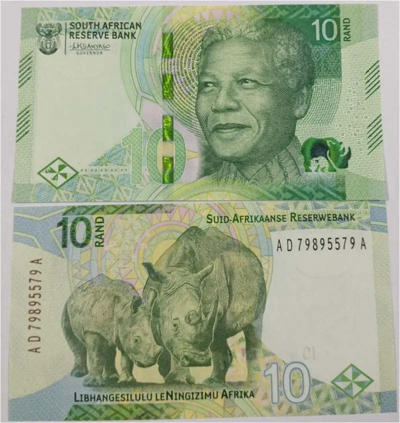 SOUTH AFRICA  - 10 RAND -  GEM UNC MINT CONDITION - 1