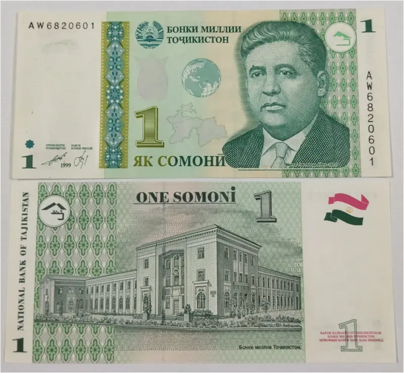 TAJIKISTAN - 1 SOMONI - UNC MINT CONDITION (1999) - 1