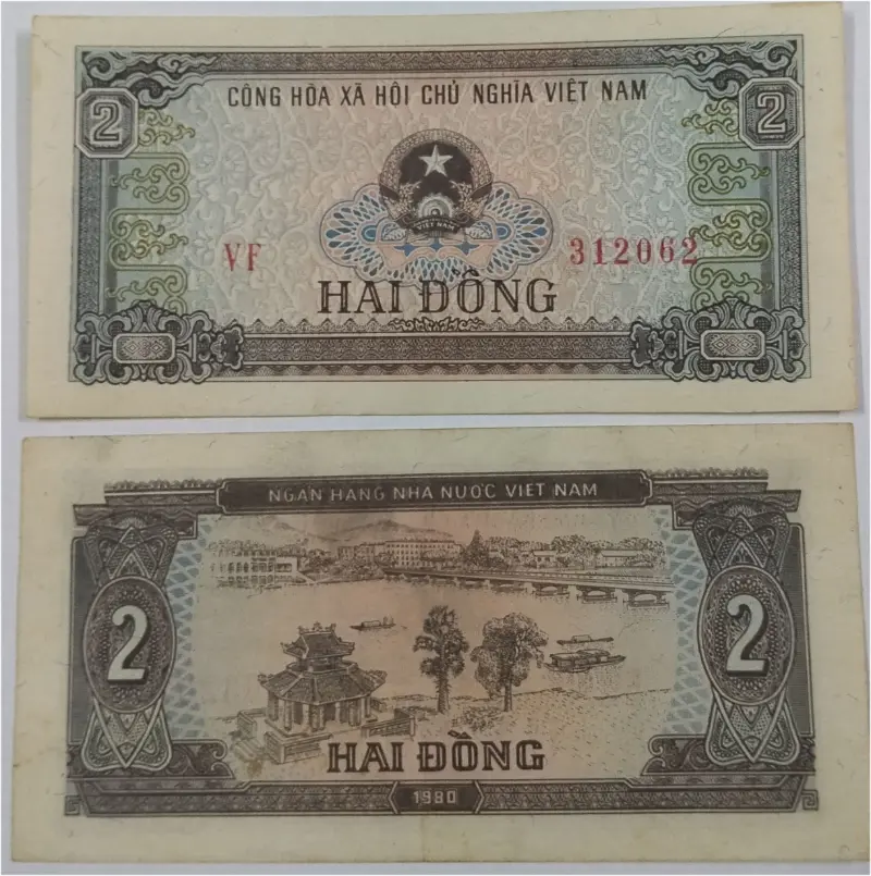 VIETNAM - 2 DONG - A UNC CONDITION  (1980) - 1