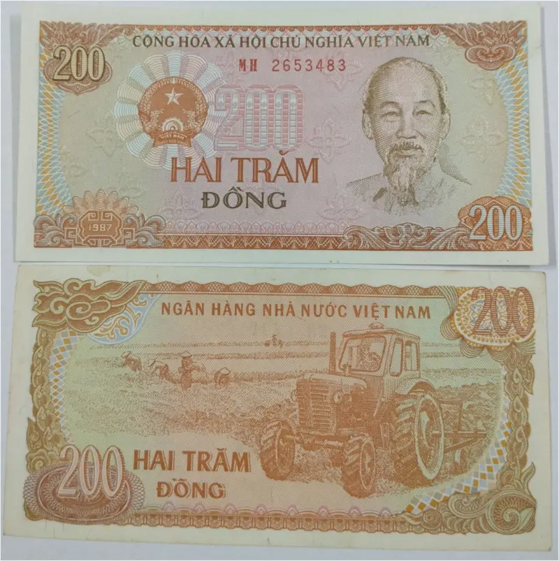 VIETNAM - 200 DONG -  UNC CONDITION  (1987) - 1