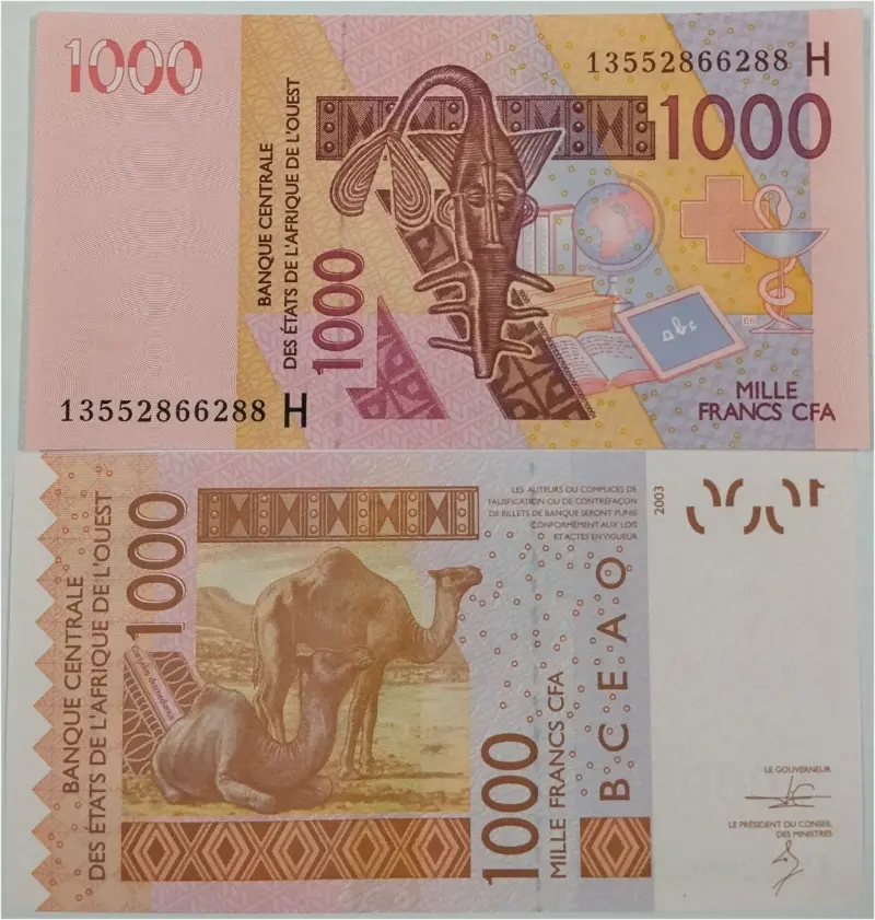 WEST AFRICA - 1000 FRANCS (NIGER) - UNC MINT CONDITION (2019) - 1